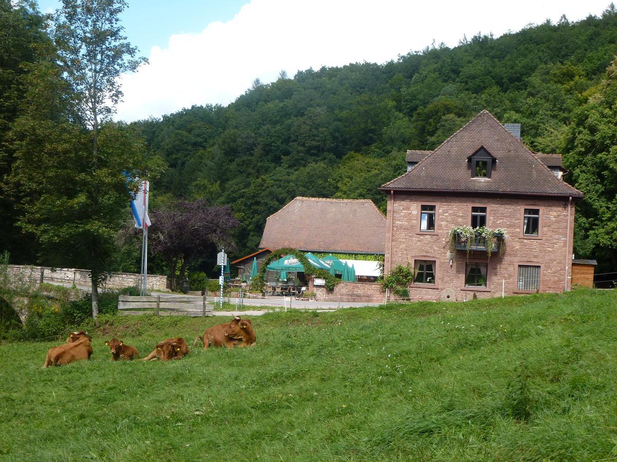 Hotelgasthof Buchenmühle Lohr Exterior foto